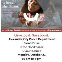 ACPD Blood Drive October 21