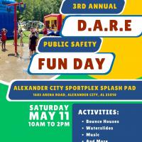 D.A.R.E. Public Safety Fun Day Flyer