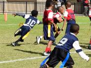 Youth Football Players Playing Football