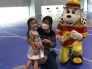 Julia Yoon with mom and Sparky