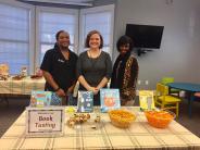 Book Tasting Snack Table and Welcome Crew