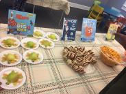 Snacks inspired by Nemo, Cat in the Hat, and Gilbert Goldfish Books