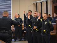 Police department swear in ceremony