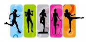 Group fitness clipart