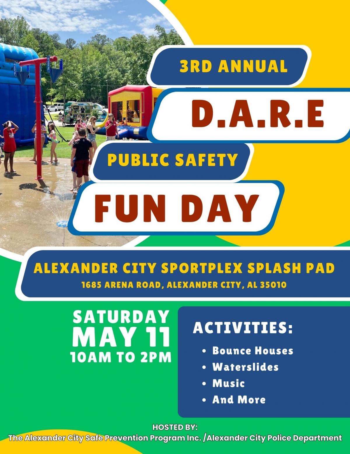 D.A.R.E. Public Safety Fun Day Flyer